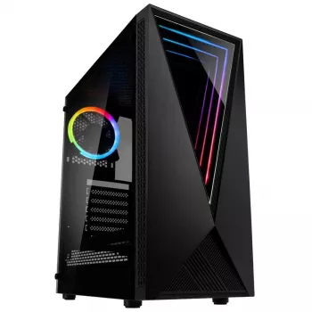 Kolink VOID RGB Tower-Gehäuse Schwarz LED-Lüfter Fenster Staubfilter PC E