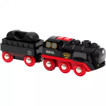 Brio batteriebetriebene Dampflokomotive mit Wassertank, ab 3 Jahren