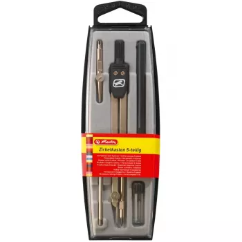 Zirkel Herlitz 8710303 Schwarz Metallic 5 Stück