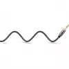 Plus Audio-Verbindungskabel AUX 3,5 mm Stereo (Schwarz/Silber, 2 Meter)
