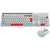 CANYON HSET-W5 EN Tastatur+Maus AAA+AA kabellos Weiß