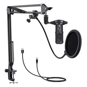 Studiomikrofon Easypix 62021 Schwarz