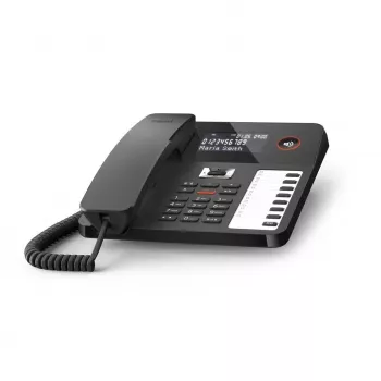 DECT-Telefon Gigaset DESK 800A Kabelgebundenes Handgerät 200 Telefonbucheinträge Schwarz