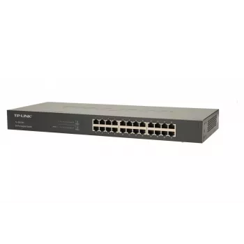 TP-Link 24-Port Gigabit Rackmount Netzwerk-Switch, Unmanaged, Gigabit Ethernet (10/100/1000), Vollduplex, Rackmontage, 1U