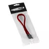 CableMod ModMesh - SATA-Kabel - Serial ATA 150/300/600 - SATA (W) zu SATA (W) - 60cm - Blood Rot (CM-CAB-SATA-N60KBR-R)