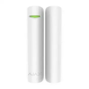 Ajax DoorProtect Plus Wireless Tür-/Fenstersensor, Weiß, CR123A-Batterie, 3V, 60 Monate Batterielebensdauer, 20×20×90 mm
