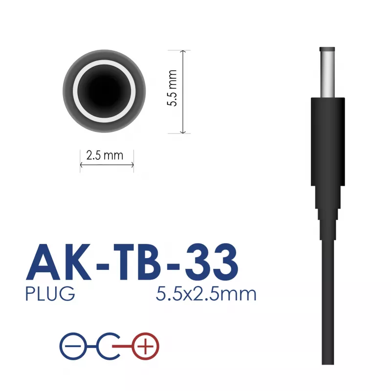 Akyga AK-TB-33 Universal-Netzteil, 5 V, 2 A, 10 W, 5,5 x 2,5 mm, 1,5 m