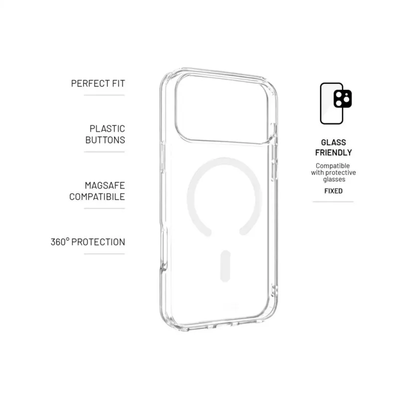 FIXED MagPure TPU/PC Backcover für Apple iPhone 17 Pro Max, Transparent