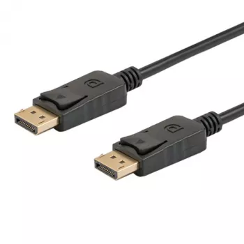 DisplayPort-Kabel SAVIO CL-136, DisplayPort Stecker–Stecker, 2 m, DP 1.2, vergoldete Kontakte, schwarz
