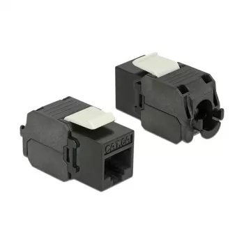 Delock 86267 Keystone-Modul RJ45 auf LSA Cat.6A UTP, schwarz