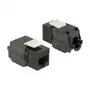 Delock 86267 Keystone-Modul RJ45 auf LSA Cat.6A UTP, schwarz