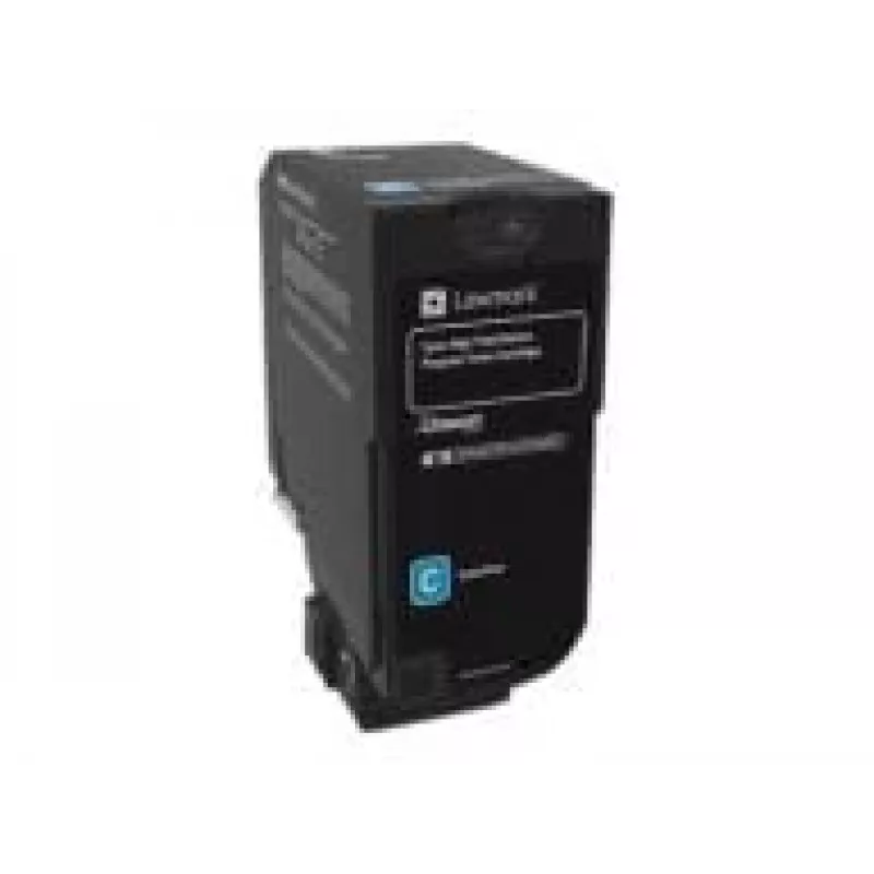 Lexmark 74C2HC0 Rückgabe-Tonerkartusche, cyan, hohe Reichweite, 12000 Seiten