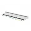 Lanberg PPS7-1024-S Patchpanel 19 Zoll 1U, 24 Ports, Cat7, FTP geschirmt, grau