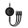 Baseus CAMJ010101 Bright Mirror 2 Serie 3-in-1-USB-Kabel, 66 W, 1 m, Schwarz