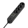 Power strip ColorWay CW-CHE44PDB — 4 AC outlets, 2 USB ports