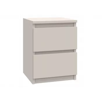 Nachttisch top e shop MALWA M2 KASZMIR — 2 Schubladen, Spanplatte, Kaschmir, 300×300×400 mm
