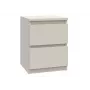 Nachttisch top e shop MALWA M2 KASZMIR — 2 Schubladen, Spanplatte, Kaschmir, 300×300×400 mm