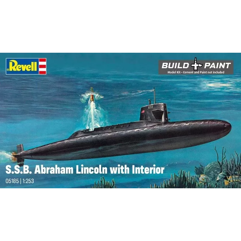 Kunststoff-Modellschiff REVELL S.S.B. Abraham Lincoln 1/253 Maßstab Bausatz