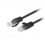 Lanberg PCU6-20CC-0200-BK Cat6 U/UTP Patchkabel, 2 m, Schwarz, 10 Stück