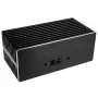 Akasa Turing ABX UCFF lüfterloses Gehäuse für AMD Mini-PC (Gigabyte BRIX 4000U), Aluminium, Schwarz