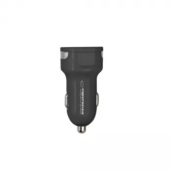 Auto-Ladegerät ESPERANZA EZ110 Schwarz – 12–24 V Eingang, 2× USB-A 2,1 A, Quick Charge 3.0, 36 W
