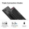Mechanische Full-Size (100%) Tastatur Keychron V6 Ultra 8K — QWERTY, Bluetooth, RGB-LED, Schwarz