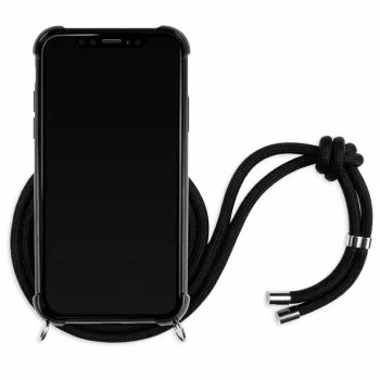 Lookabe Necklace Snake Edition Handyhülle für iPhone XR, Silber/Schwarz