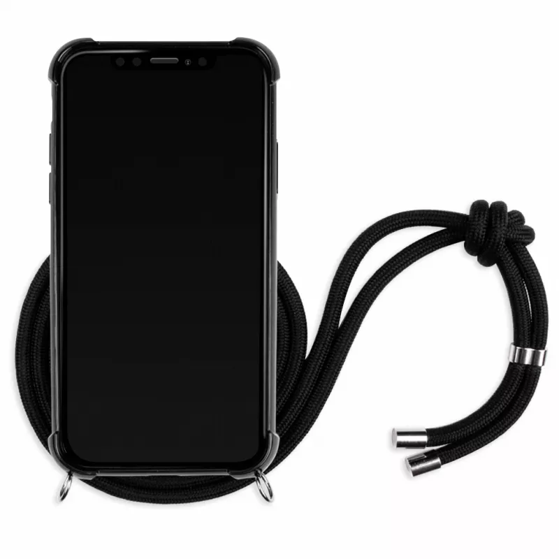 Lookabe Necklace Snake Edition Handyhülle für iPhone XR, Silber/Schwarz