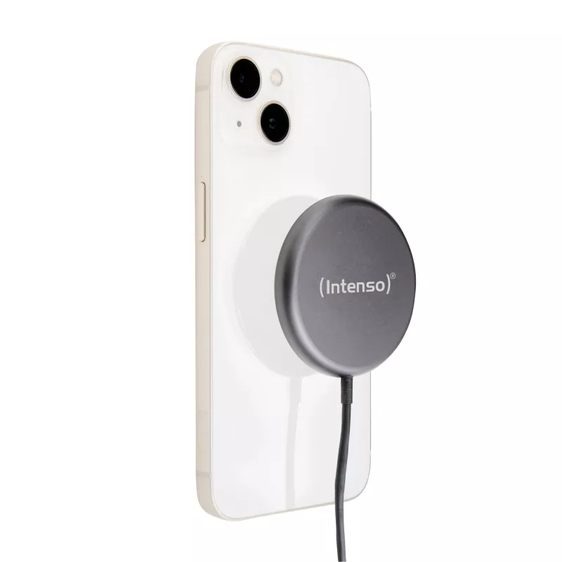Intenso MB1 Smartphone Schwarz USB Kabelloses Laden Schnellladung Innenbereich