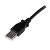 StarTech.com USBAB2MR USB-2.0-Kabel A auf B rechtwinklig, Stecker/Stecker, 2 m, Schwarz