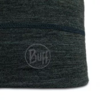 Beanie Buff Merino Lightweight Multistripes Forest — Buff leichte Merinowolle-Mütze, unisex, dunkelgrün, 125 g/m²