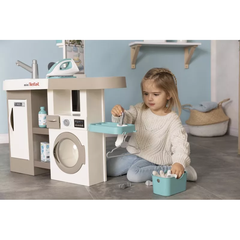 Smoby 311050 Spielküche mit Wäschebereich und Zubehör