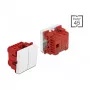 DeLOCK Easy 45 Wippschalter 2-fach, 45 x 45 mm, Weiß, 250 V AC 10 A