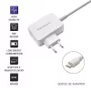 Qoltec 51039 65 W USB-C-PD-Netzteil, 5–20,3 V, 2–3,25 A, integriertes USB-C-Kabel, Weiß