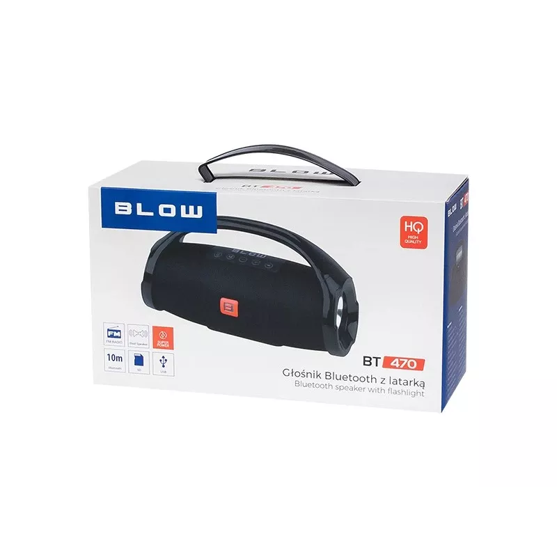 BLOW BT470 Stereo tragbarer Lautsprecher, schwarz