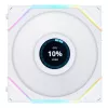 LIAN LI UNI FAN TL LCD 120mm ARGB Gehäuselüfter - Weiß 3er-Pack