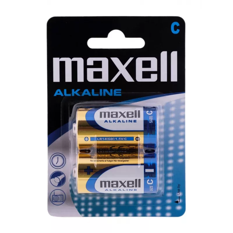 Maxell LR14 (C) Alkaline-Batterie, 2 Stk.