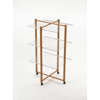 ARREDAMENTI KARISMA Wäscheständer – 80 x 68 cm, Braun