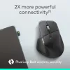 Logitech MX Master 4 for Business Maus – Kabellos + Bluetooth, 8000 DPI, Graphit | Logitech