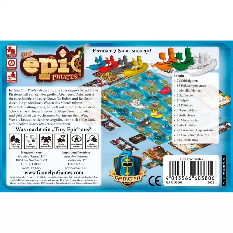 Tiny Epic Pirates Familienspiel