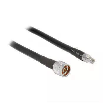 Koaxialkabel DeLOCK 5m RP-SMA CFD400 LLC400 Schwarz