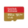 MicroSDHC-Speicherkarte SANDISK Extreme 512 GB UHS-I A1 V30 U3 Klasse 10, Lesen 190 MB/s, Schreiben 130 MB/s, inkl. SD-Adapter