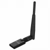 Lanberg NC-0150-WE Mini-USB-WLAN-Adapter N150, 150 Mbit/s, 1 externe Antenne, Schwarz