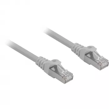 Patchkabel RJ45 Cat.6a SFTP (Grau, 1 Meter, LSOH (halogenfrei))