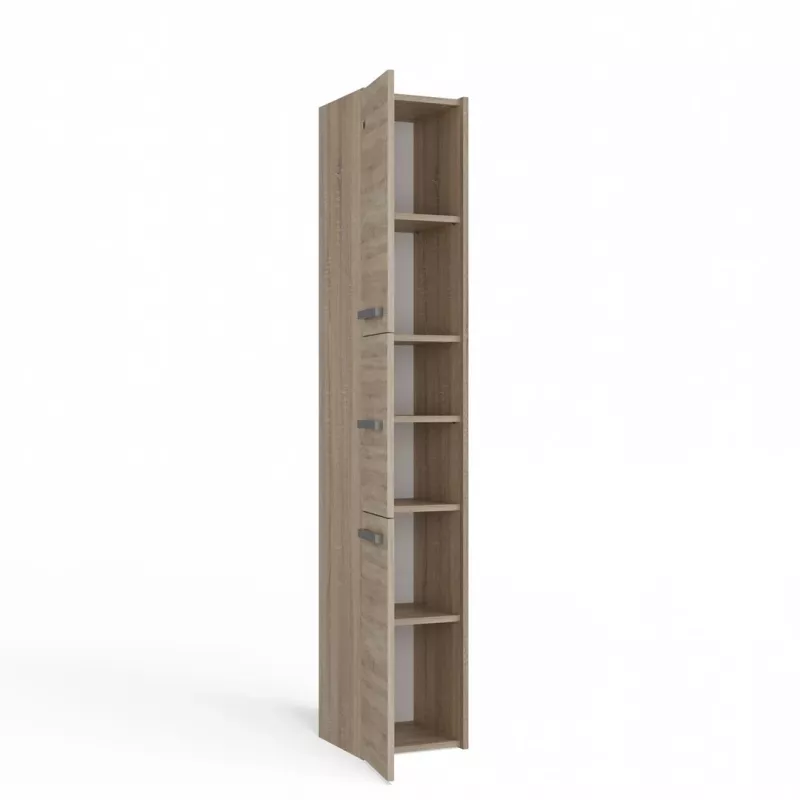 Topeshop S33 SONOMA Badezimmer-Aufbewahrungsschrank Eiche