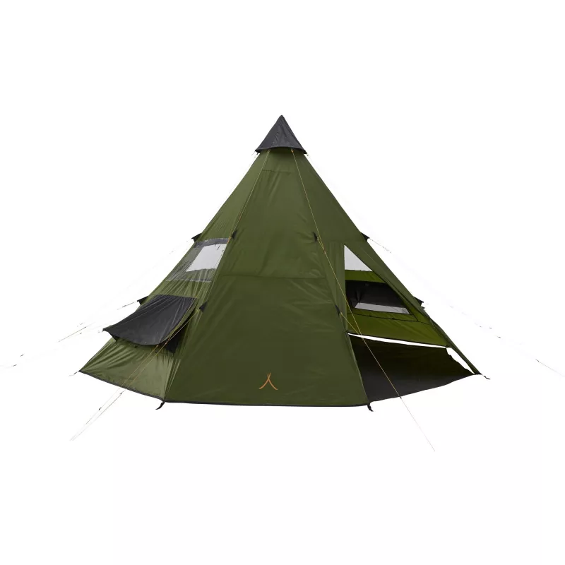 Zelt Grand Canyon Schwarz FALLS 8 8P oliv — 8-Personen-Campingzelt