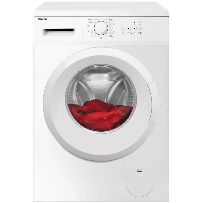 Amica WA0S610DO Waschmaschine, Frontlader, 6 kg, 1000 U/min, weiß