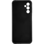 eSTUFF Madrid ES673214-BULK Silk Touch Silikonhülle für Samsung Galaxy A14 4G, schwarz