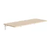 Maclean MC-128WD Wand-Klappregal, 100×40 cm, Holzoptik