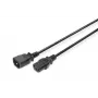 Verlängerungskabel Typ IEC C14/IEC C13 M/F schwarz 1,8m